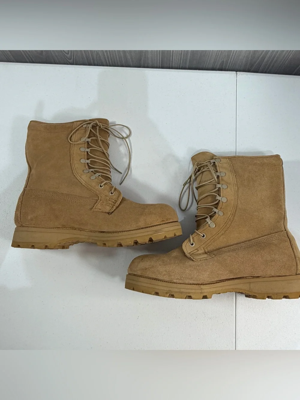 Belleville Goretex Desert Tan Leather Nylon Combat Military Boot ICWT 9.5XW